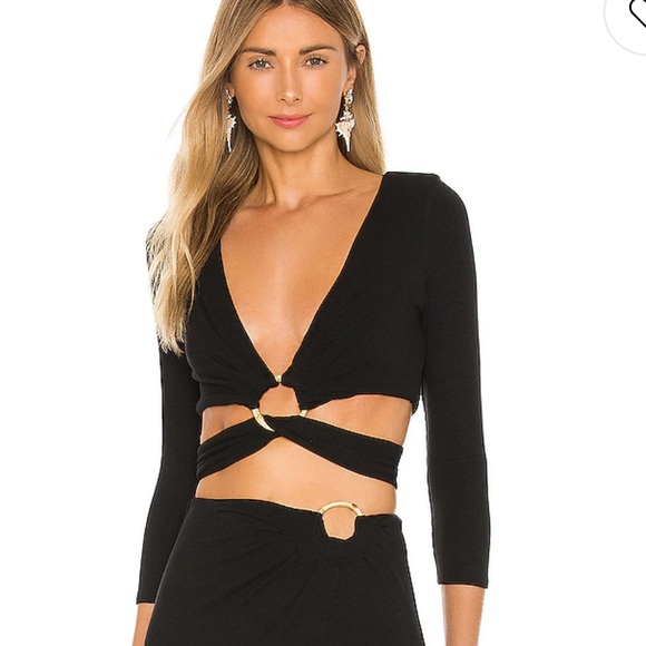 Song of Style Eileen Top in Black - Picture 1 of 5